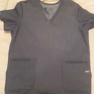 Figs WMNS Heather Denim Accra top size SM